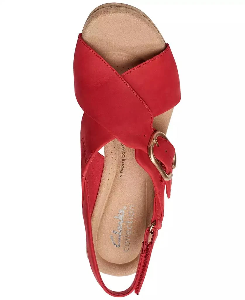Clarks Women's Giselle Dove Wedge Sandals 4