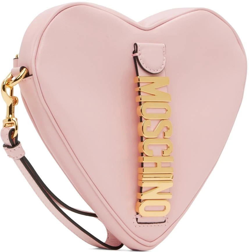 Moschino Pink 'Moschino' Belt Heart Pouch 2