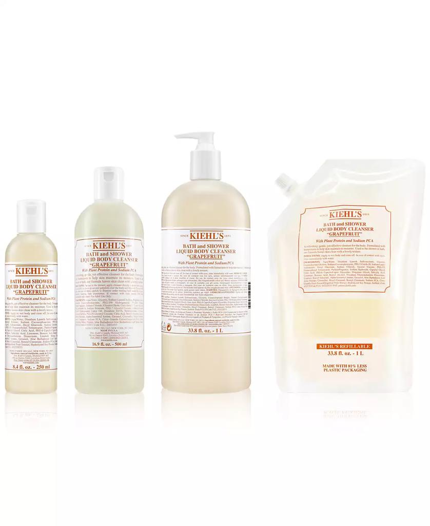 Kiehl's Grapefruit Bath & Shower Liquid Body Cleanser Refill Pouch, 33.8 oz.