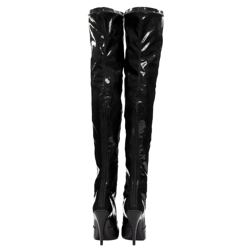 Yves Saint Laurent Aylah vinyl thigh high boots 5