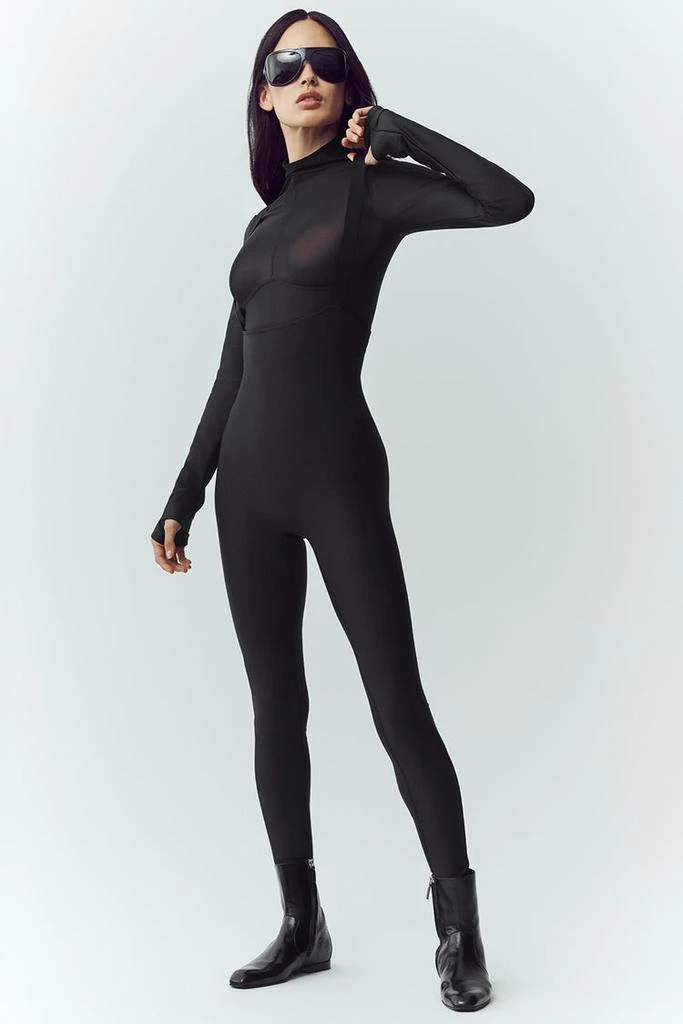 Alo Airlift Winter Warm Mesh Ski Time Long Sleeve - Black 4