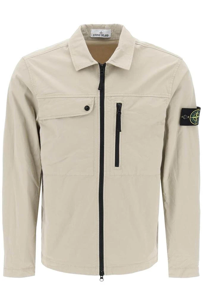 STONE ISLAND Supima Cotton Twill Stretch-TC overshirt 1