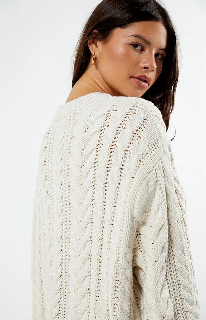LA Hearts Rory Cable Knit Sweater 3