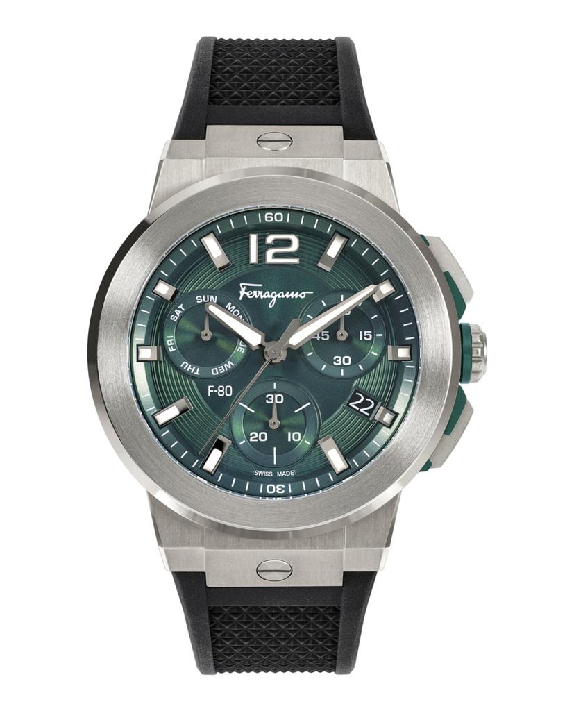 Ferragamo Ferragamo Supreme Chrono Silicone Watch - Men's