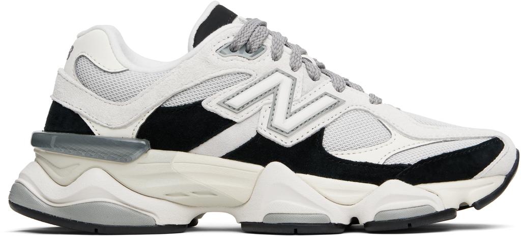New Balance Off-White & Black 9060 Sneakers - Sports Shoes