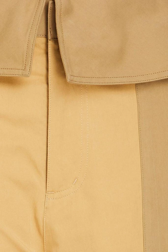 FRAME Two-tone cotton-poplin tapered pants 4