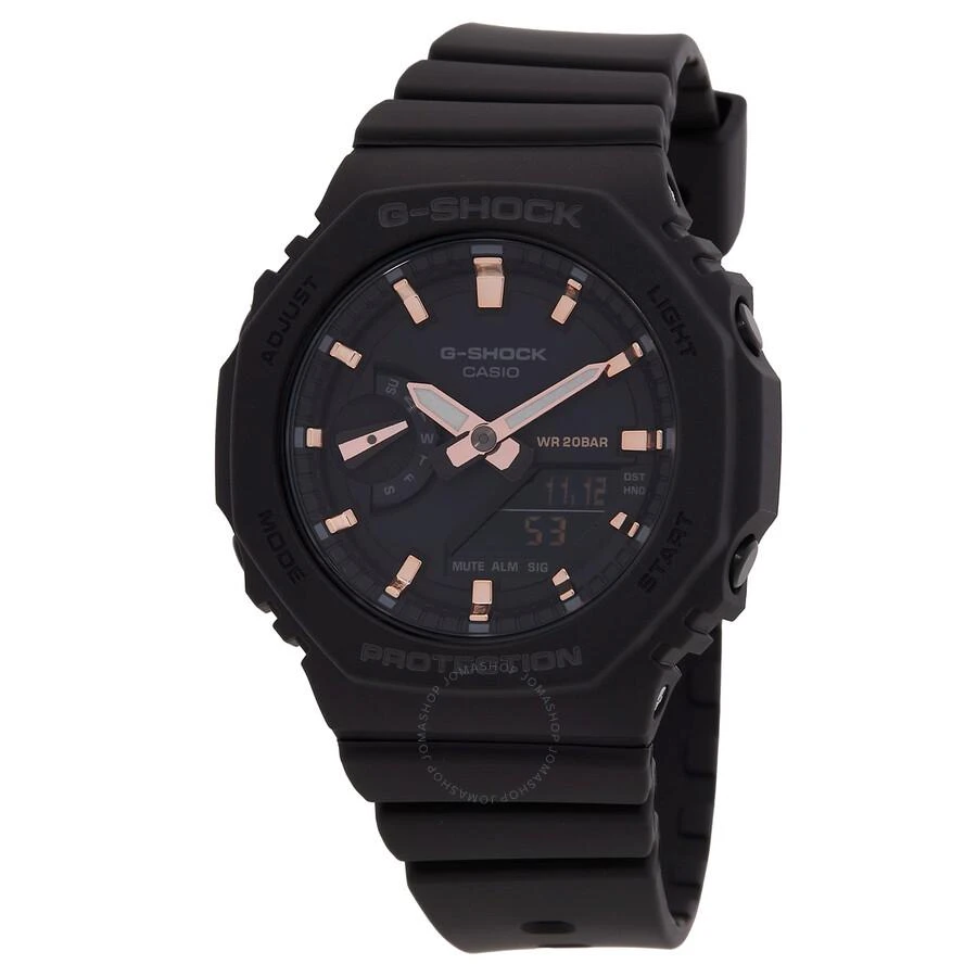 Casio G-Shock Alarm World Time Quartz Analog-Digital Black Dial Ladies Watch GMA-S2100-1A 1