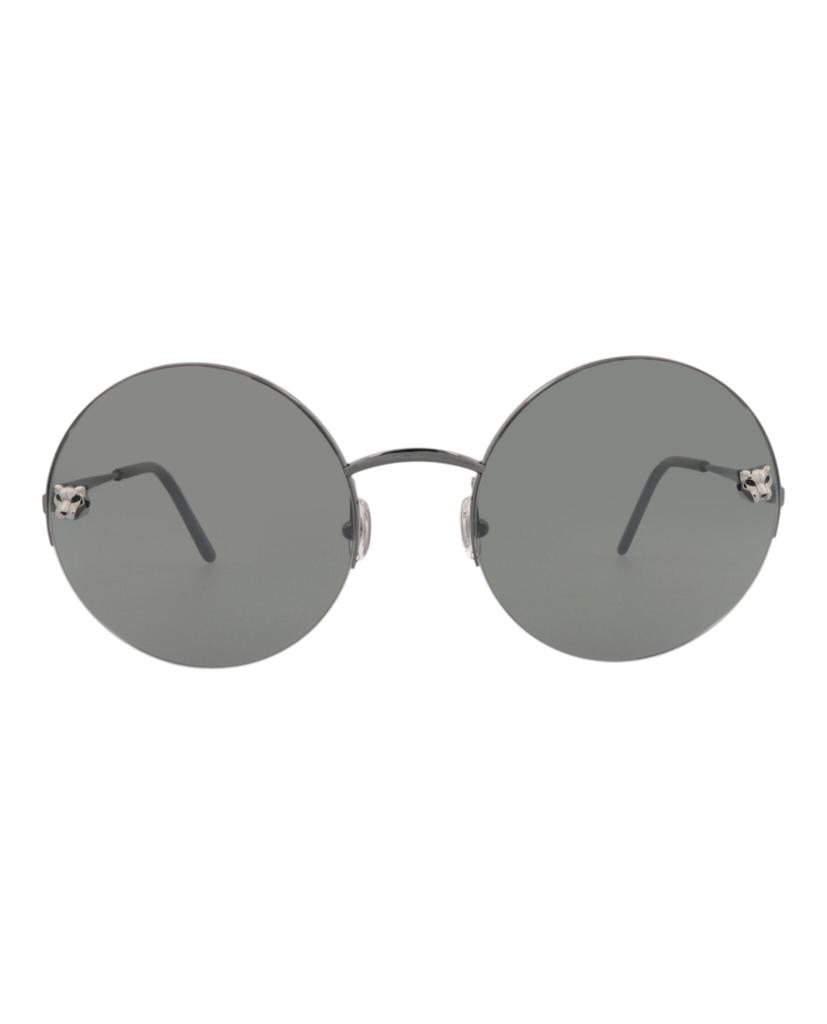 Cartier Round-Frame Metal Sunglasses