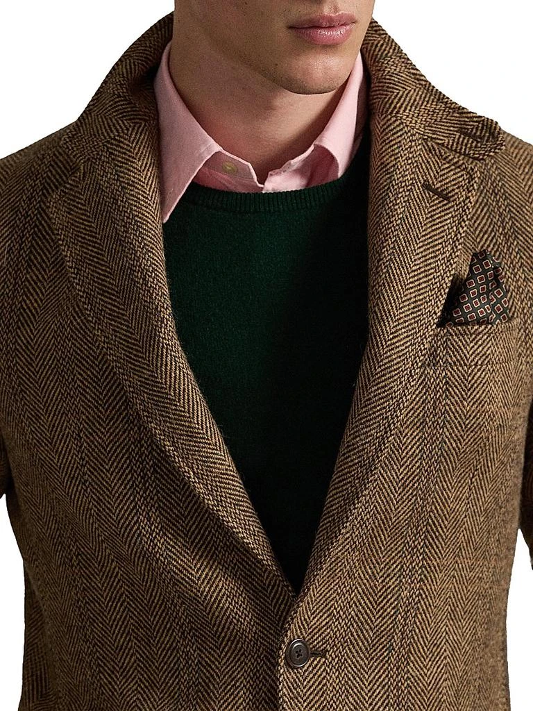 Ralph Lauren Herringbone Wool-Suede Blazer 5