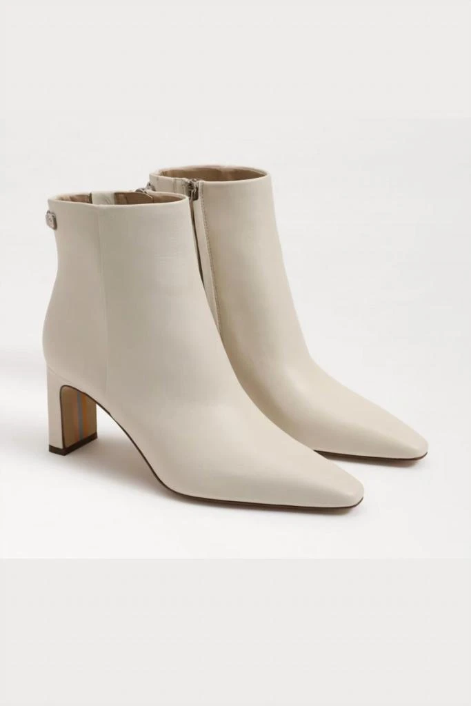 Sam Edelman Saige Ankle Bootie In Modern Ivory Leather 1