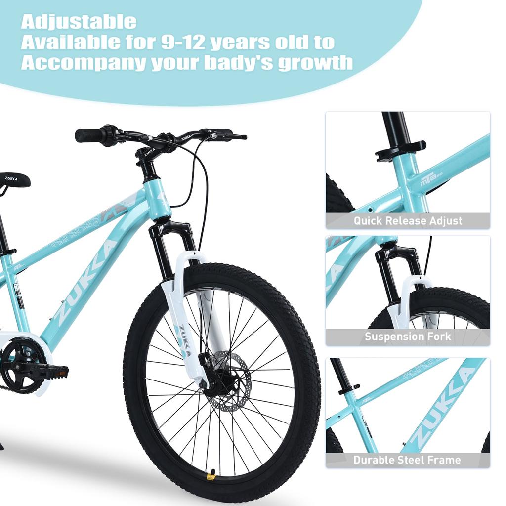 Streamdale Furniture Streamdale Mountain Bike for Kids, 24'' MTB, Ages 9-12