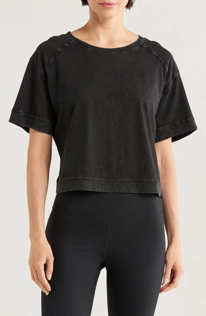 Zella Vintage Wash Boxy Tee 1