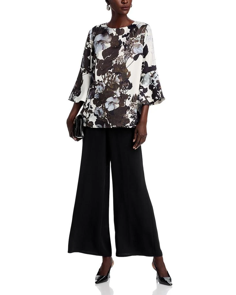 Caroline Rose Crepe Wide Leg Pants 2