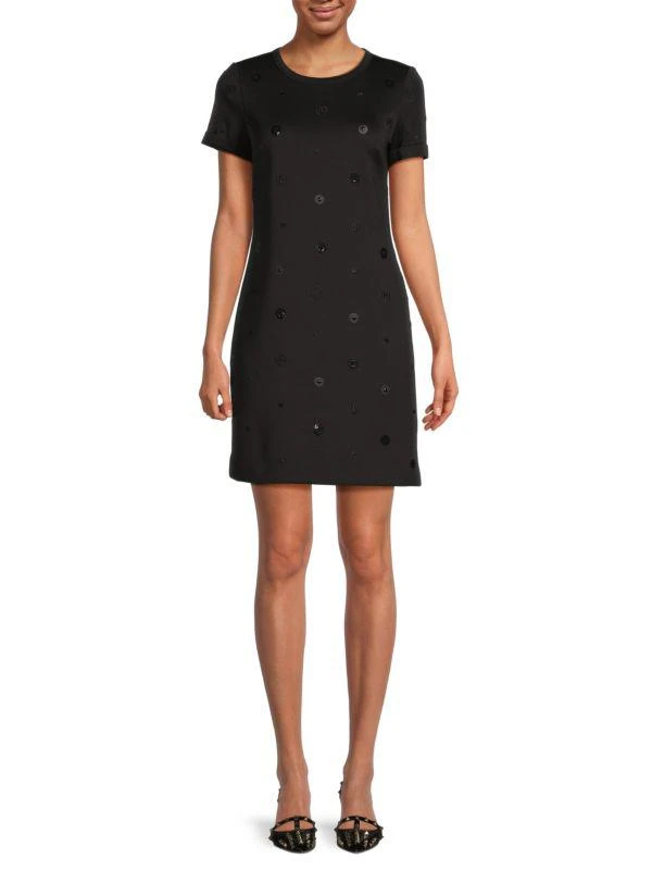 Karl Lagerfeld Paris Dotted Mini Tshirt Dress 1