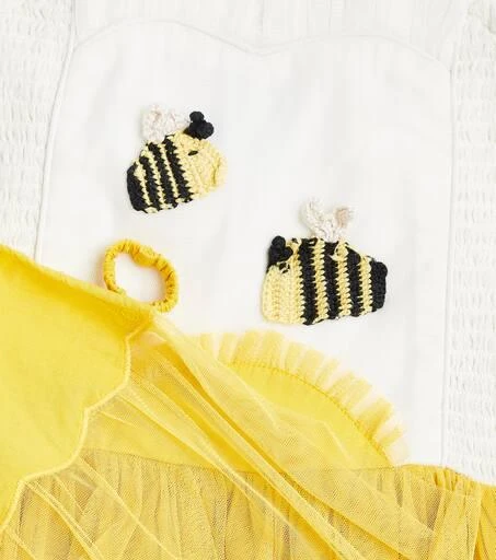 Stella McCartney Embroidered ruffled tulle dress 3