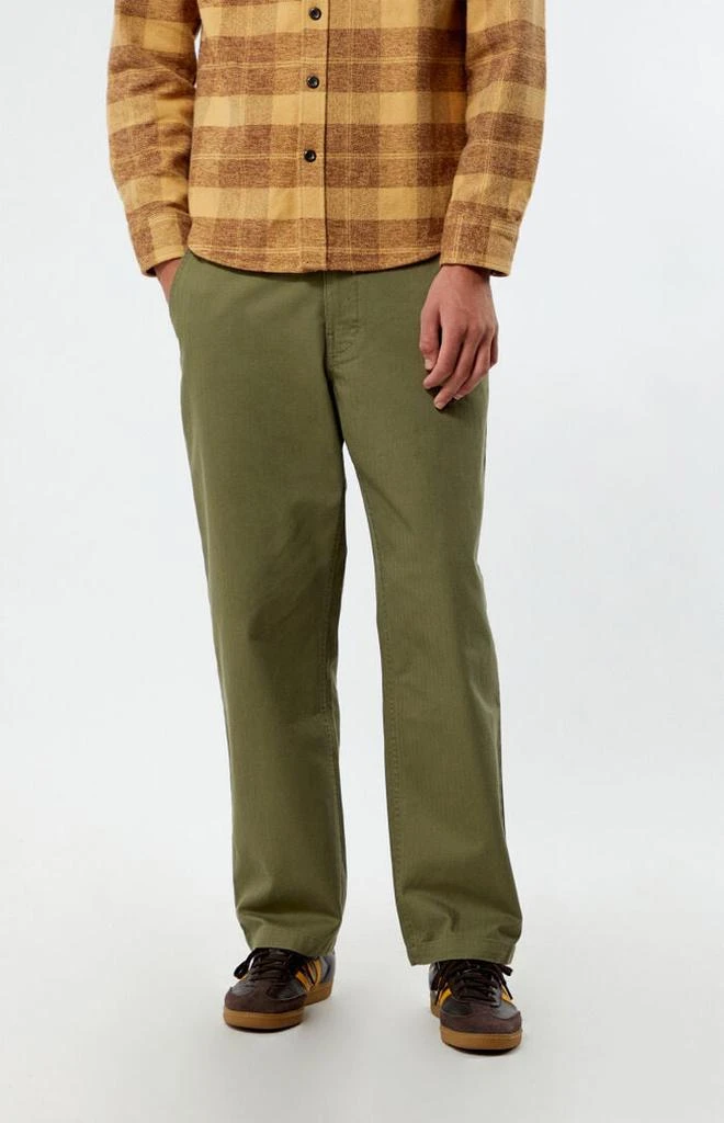 Brixton Surplus Herringbone Relaxed Pants 1