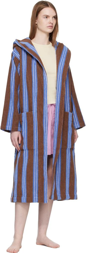 Tekla Brown
Blue Terry Hooded Bathrobe 4