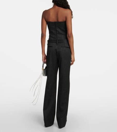 Magda Butrym Pinstripe wool bustier 3