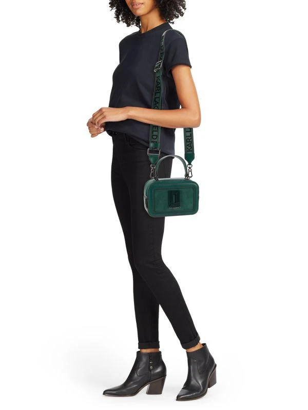 Karl Lagerfeld Paris Simone Logo Leather Camera Crossbody Bag 2