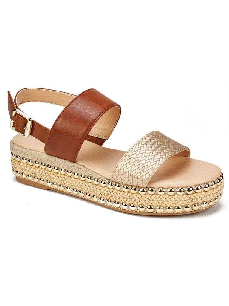 Seven Dials Berenice Womens Faux Leather Espadrille Slingback Sandals 5