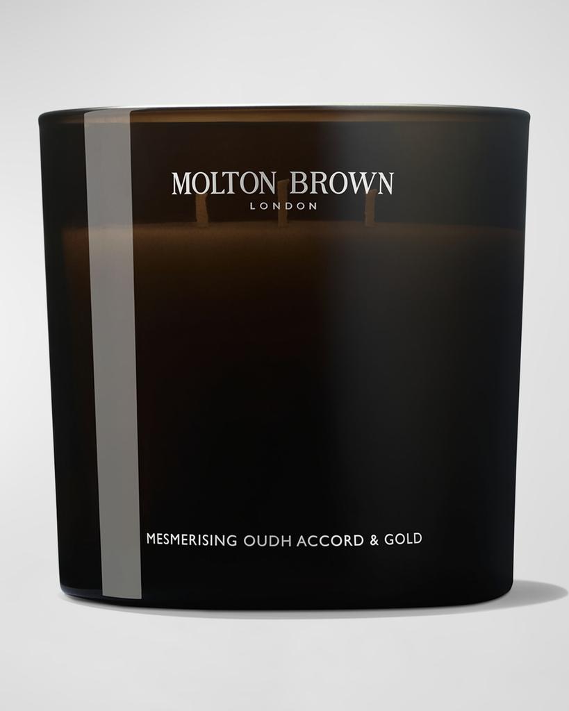 Molton Brown Mesmerising Oudh Accord and Gold Luxury Scented 3-Wick Candle, 21.16 oz.