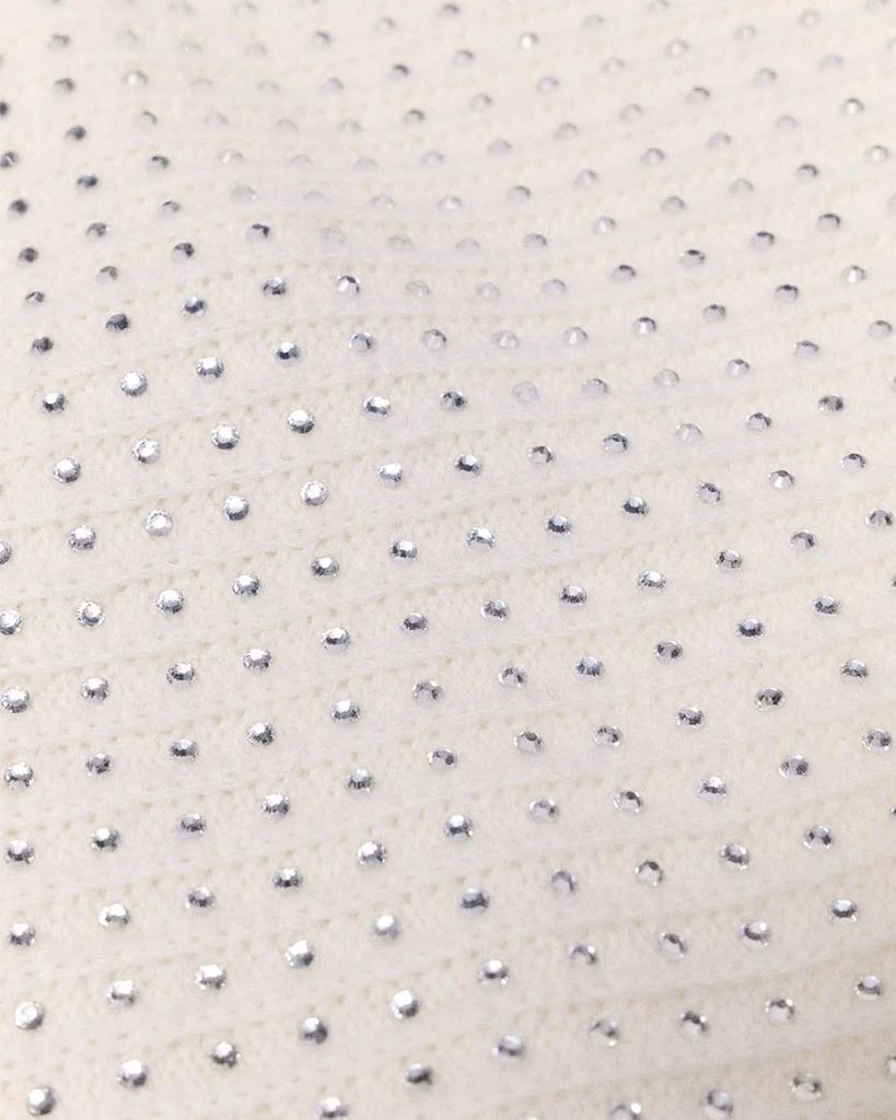 Maje Rhinestone Embellished Wool Triangle Scarf 4