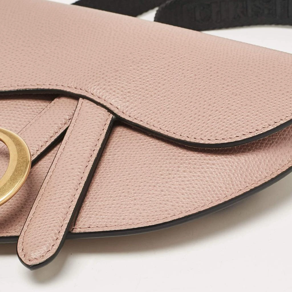 Dior Dior Pink/Black Leather Saddle Belt Bag 11