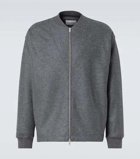 Jil Sander Zip-up wool sweatshirt 1