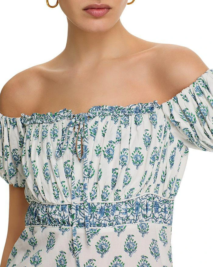 AREA Block Print Off The Shoulder Top 4