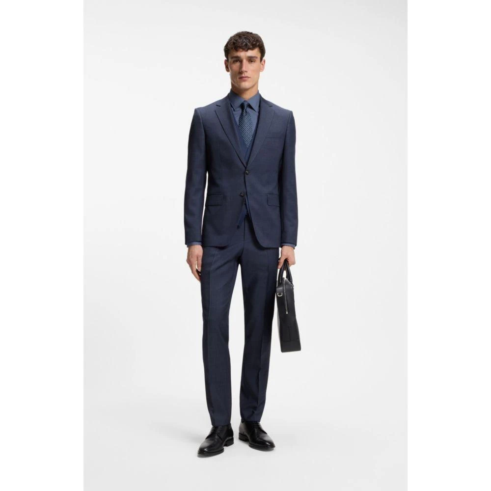 Hugo Boss Three-piece slim-fit suit in virgin-wool serge 2