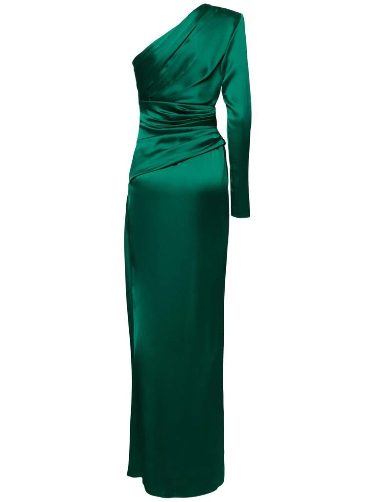 Zuhair Murad One-shoulder Draped Satin Dress 4