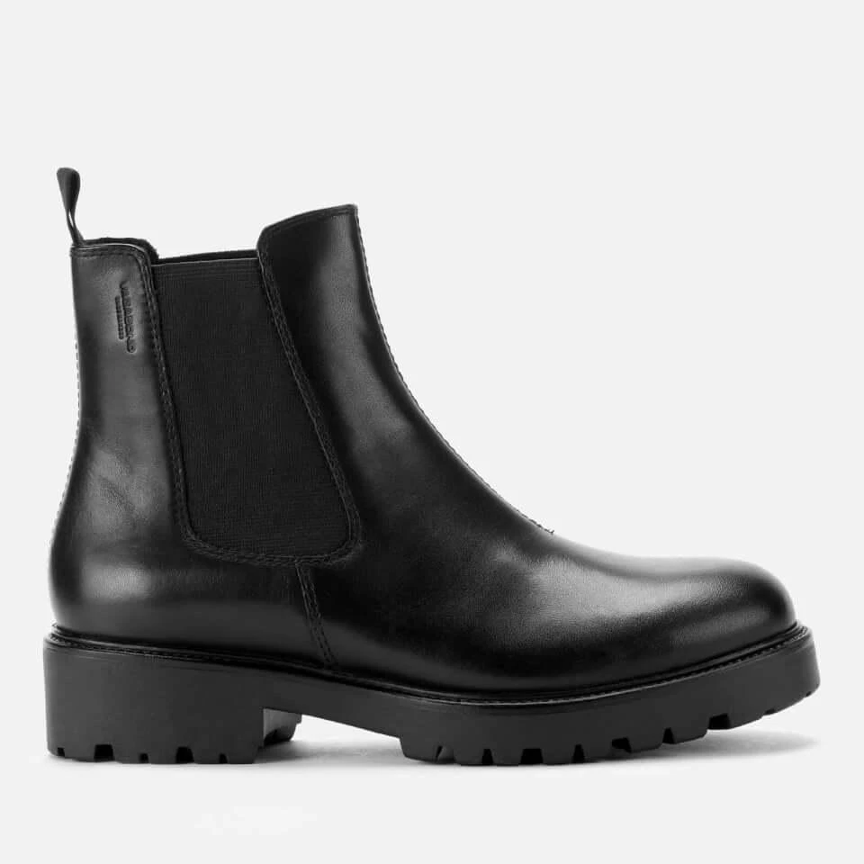 Vagabond VAGABOND WOMEN'S KENOVA LEATHER CHUNKY CHELSEA BOOTS - BLACK 1