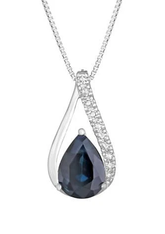 Belk 
Co. Sapphire and Diamond Necklace
