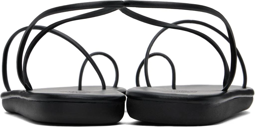 ANCIENT GREEK SANDALS Black Kansiz Sandals 2