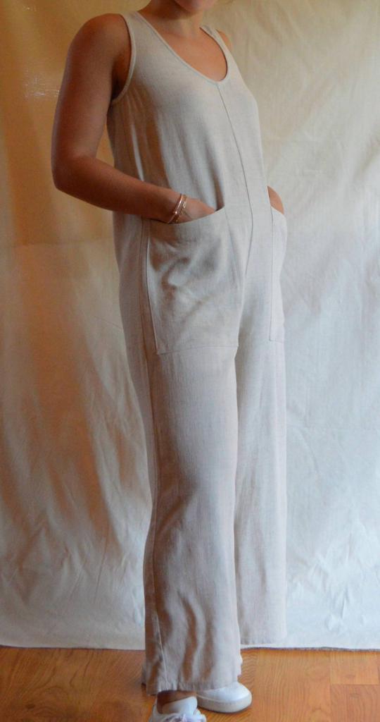 Rachel Pally Linen Remy Jumpsuit In Natural