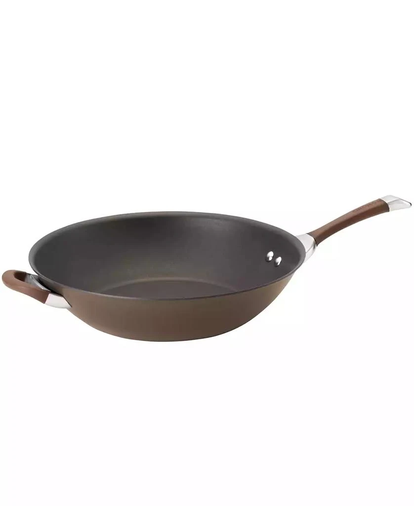 Circulon Symmetry Hard-Anodized Nonstick Induction Stir Fry Pan with Helper Handle, 14-Inch, Chocolate 1
