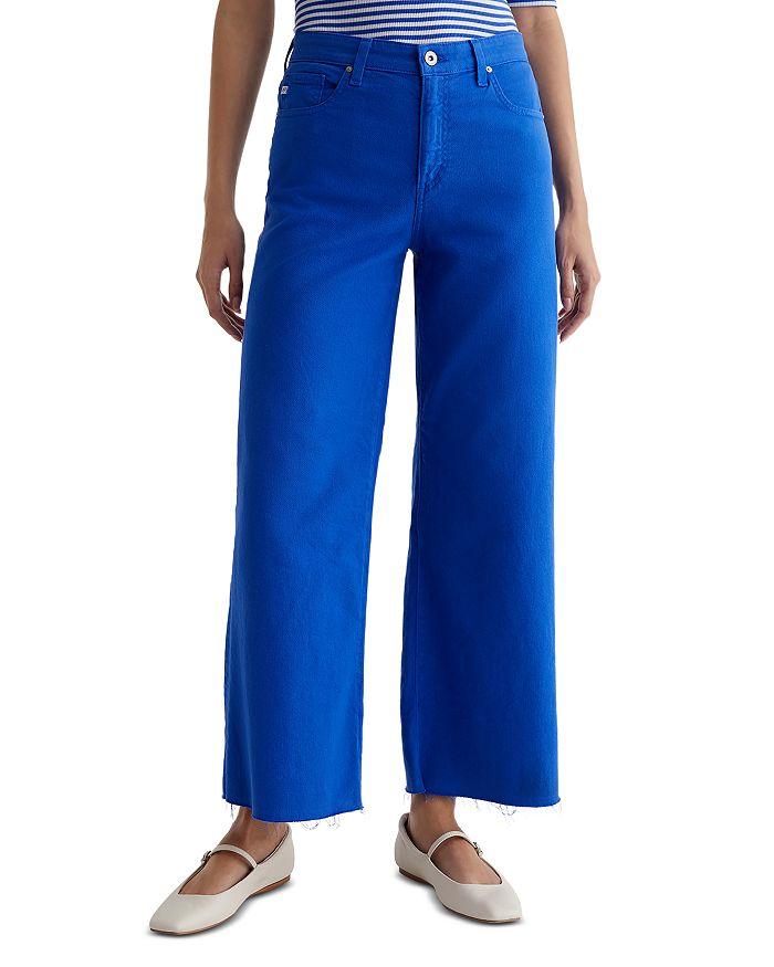 AG Saige High Rise Cropped Wide Leg Jeans