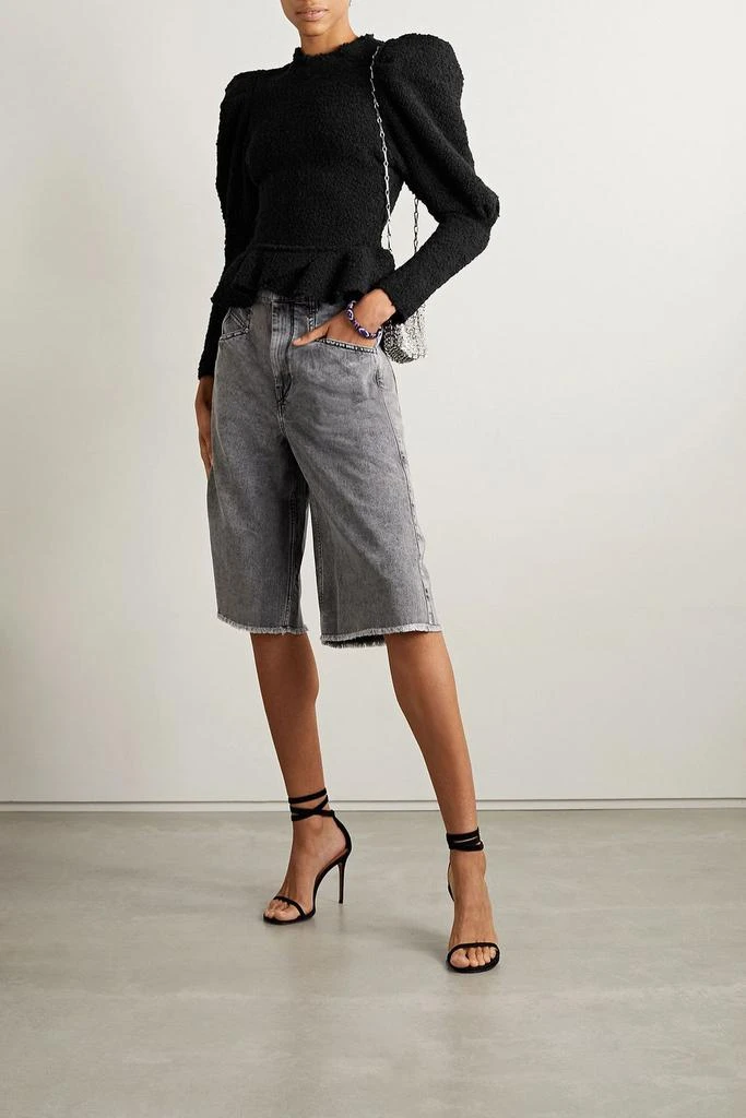 Isabel Marant Giamili bouclé peplum top 2