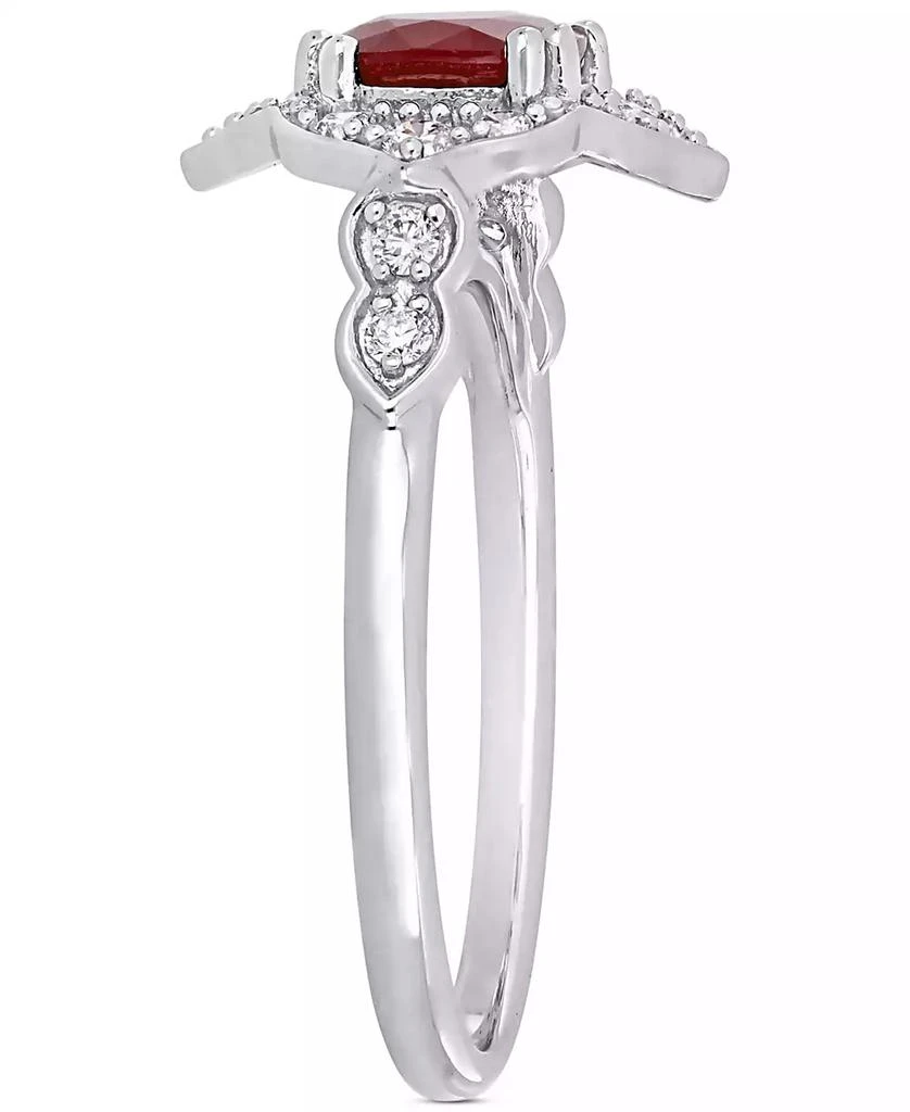 Macy
s Ruby (1-1/4 ct. t.w.) 
Diamond (1/3 ct. t.w.) Halo Ring in 14k White Gold 4