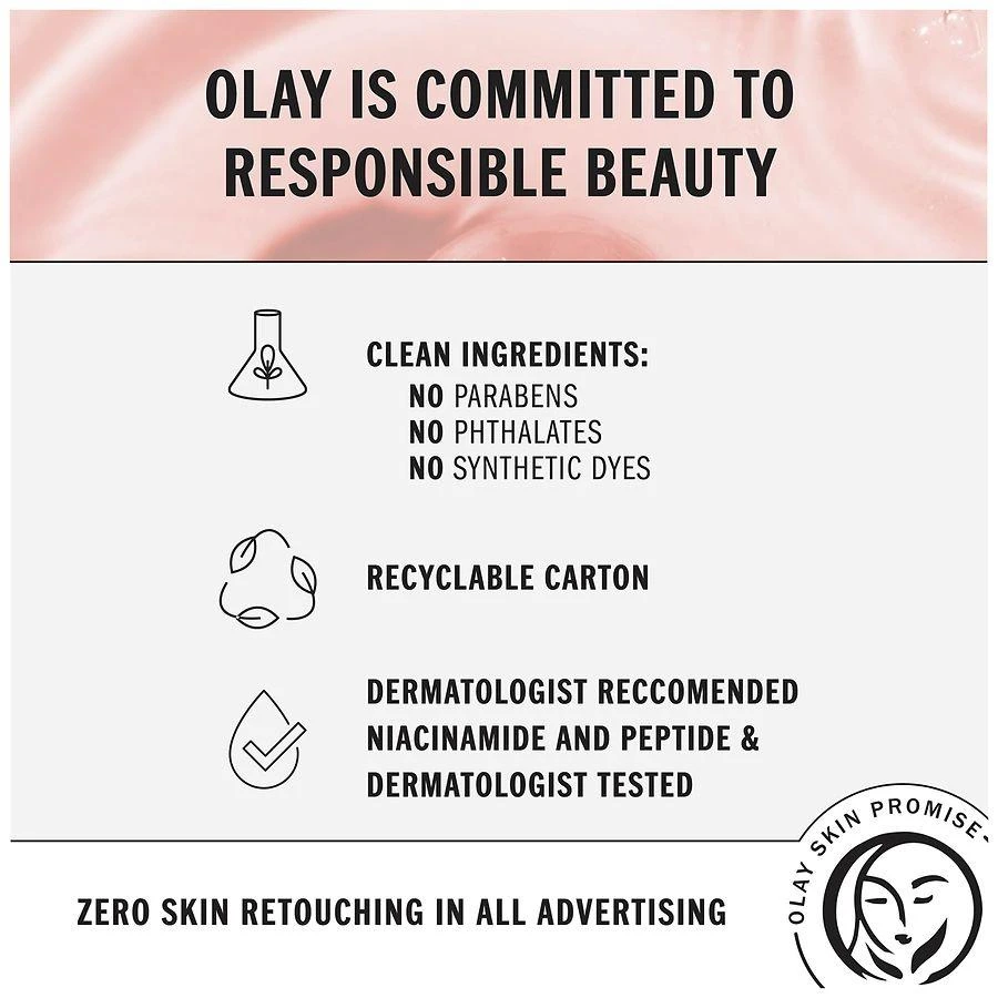 Olay Niacinamide Face Moisturizer, Firming Cream for Hydration and Skin Renewal No Scent 11