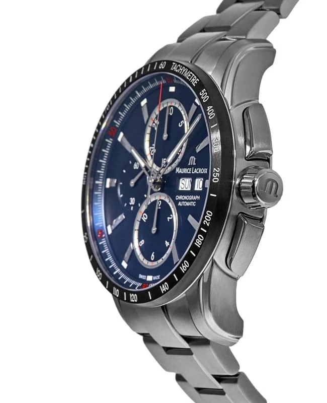 Maurice Lacroix Maurice Lacroix Pontos S Chronograph 43mm Blue Dial Steel Men's Watch PT6038-SSL2H-430-C 3