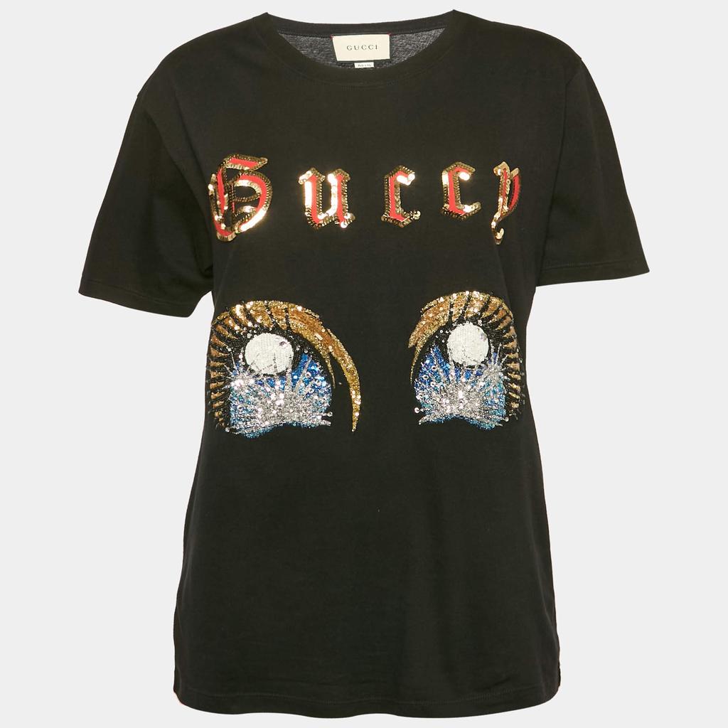 Gucci Tシャツ WMNS) Gucci Oversize T-Shirt With Logo 'Black' 457095-X5L89-1948