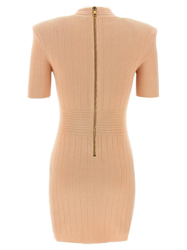 Balmain Balmain V-Neck Knitted Mini Dress 2