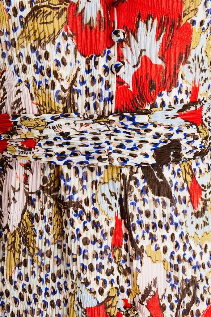 Diane von Furstenberg Kacie floral-print plissé-chiffon mini dress 4