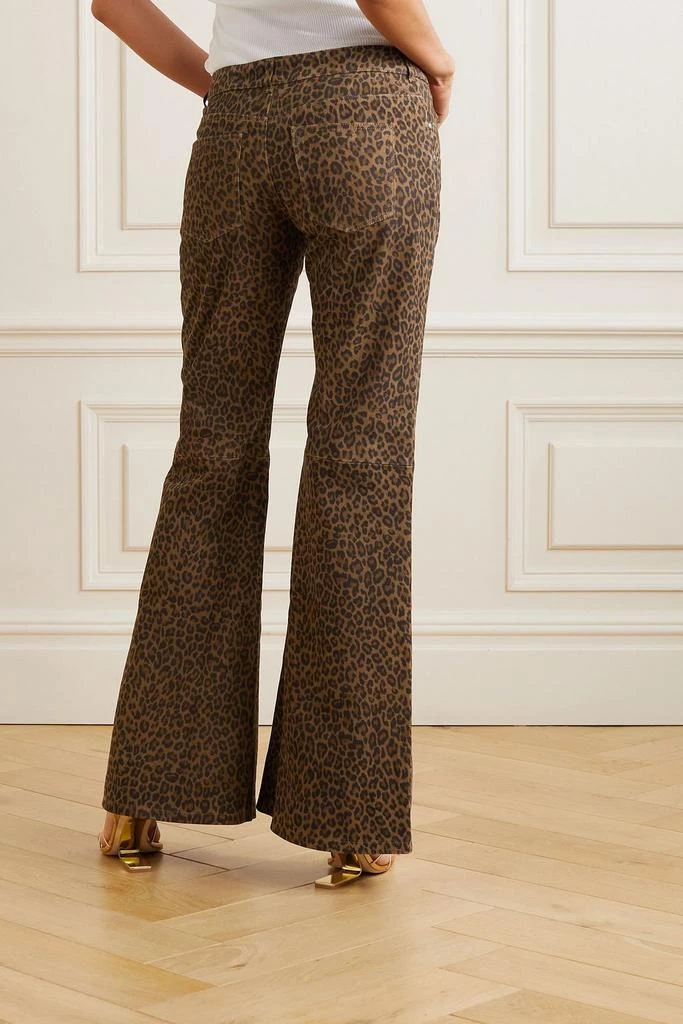 DODO BAR OR Harel leopard-print suede flared pants 4