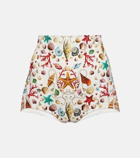 Dolce 
Gabbana Capri printed high-rise shorts 1