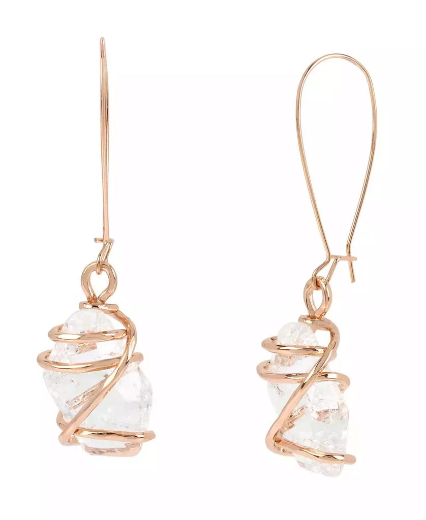 Robert Lee Morris Faux Stone Caged Dangle Earrings 1
