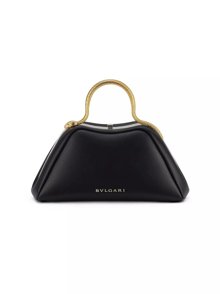 BVLGARI Mini Serpentine Leather Top-Handle Bag 1