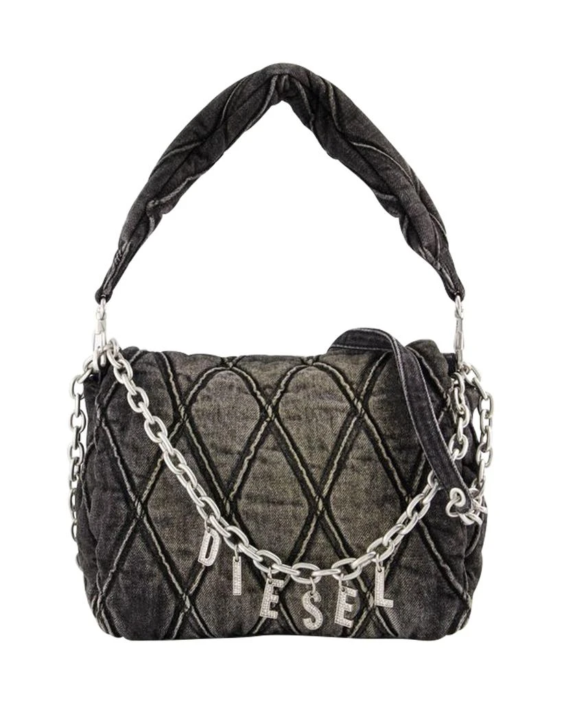 Diesel Charm Shoulder Bag -  - Cotton - Black
