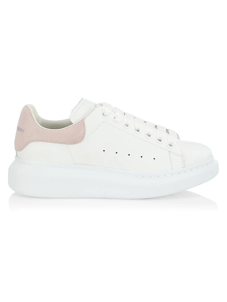Alexander McQueen Women
s Oversized Embossed Logo Colorblocked Suede Sneakers 1